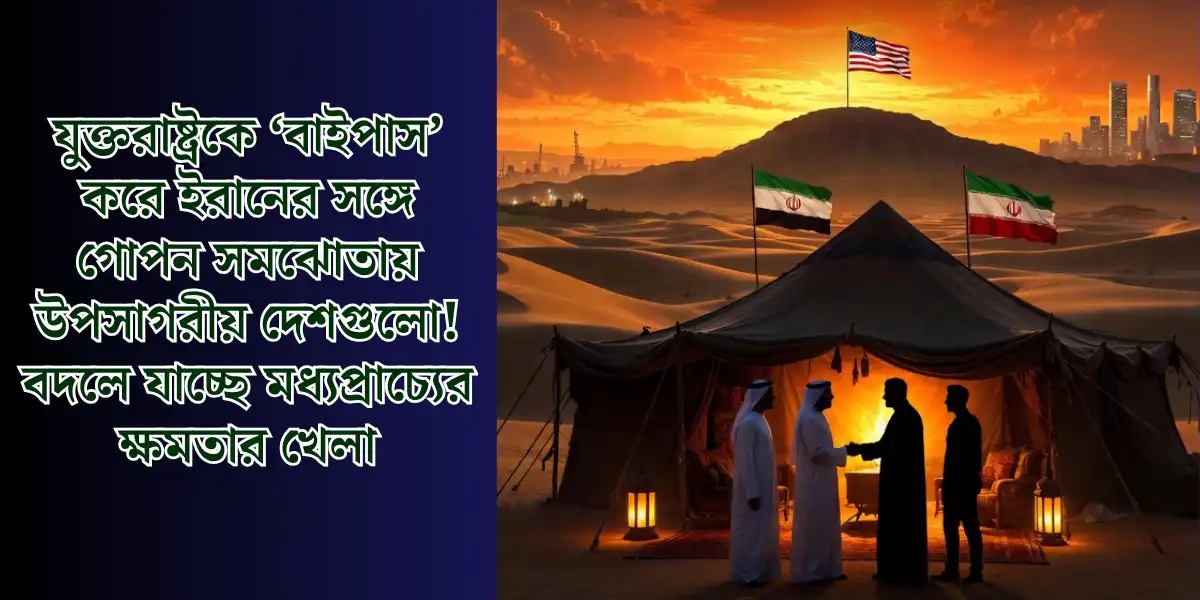 যুক্তরাষ্ট্রকে ‘বাইপাস’ করে ইরানের সঙ্গে গোপন সমঝোতায় উপসাগরীয় দেশগুলো! বদলে যাচ্ছে মধ্যপ্রাচ্যের ক্ষমতার খেলা